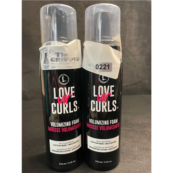 Lot of 2 LoveUrCurls Volumizing Hair Foam (216ml) - New