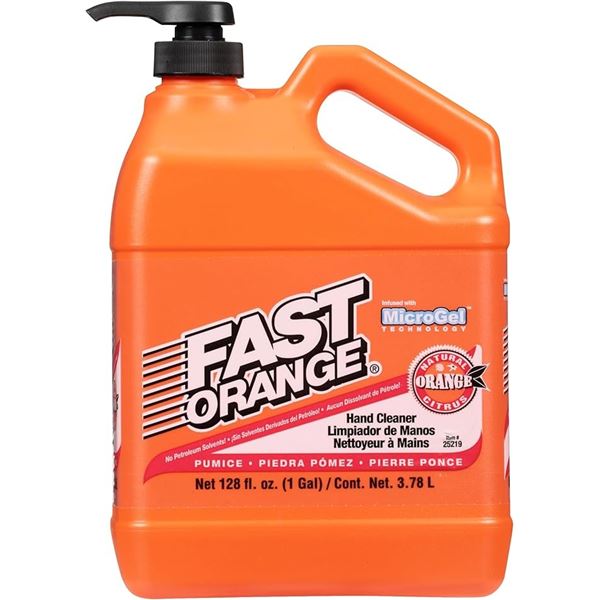 Microgel FAST ORANGE Hand Cleaner (3.78L Jug) Pumice Hand Cleaner - New