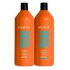 Image 1 : MATRIX Mega Sleek Shampoo + Conditioner Set (1L) Controls Frizz & Smoothes Hair - New