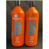 Image 2 : MATRIX Mega Sleek Shampoo + Conditioner Set (1L) Controls Frizz & Smoothes Hair - New