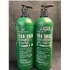 Image 1 : Botanic Hearth Tea Tree Shampoo + Conditioner Set (473ml) For All Hair Types - New