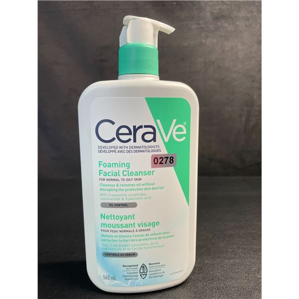 CeraVe Foaming Facial Cleanser (562ml) For Normal to Oily Skin - New