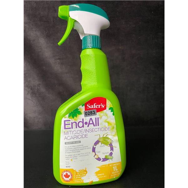 Safer's End-All Miticide/Insecticide Spray (1L Bottle) For Indoor/Outdoor Plants - New