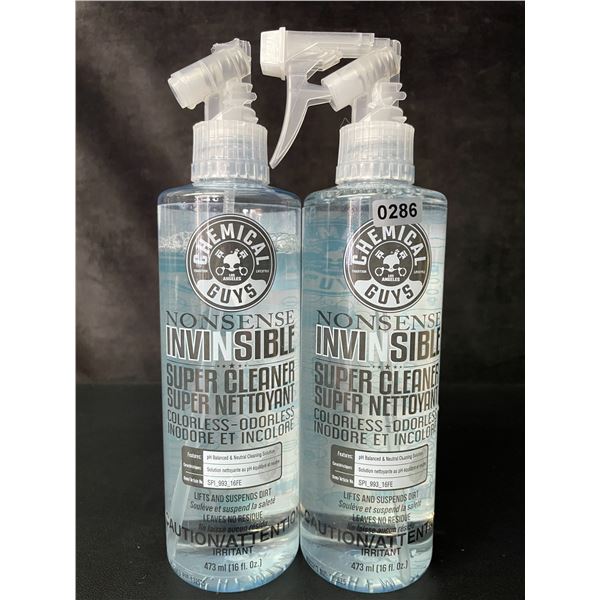 Lot of 2 Chemical Guys Nonsense Invisible All-Surface Cleaner Sprays (473ml) - New