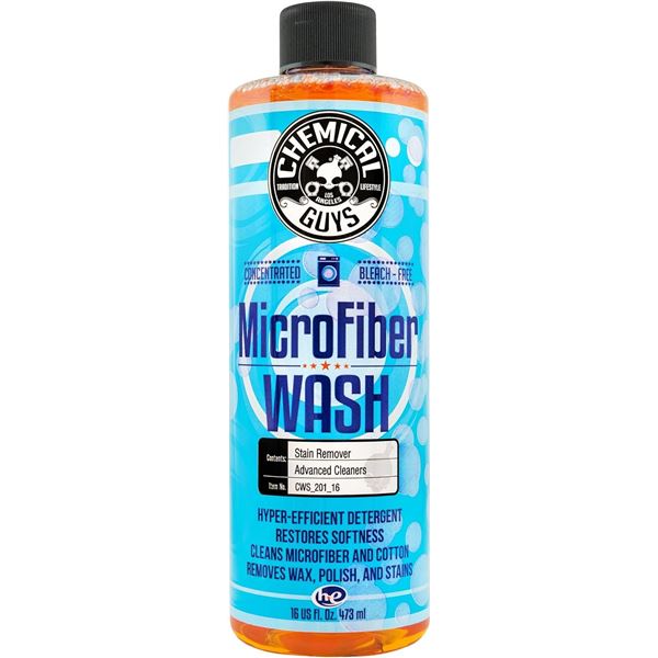 Chemical Guys Microfiber Wash (473ml) Restores Softness/Cleans Microfiber and Cotton - New