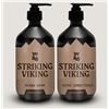 Image 1 : Striking Viking Sandalwood Beard Wash & Beard Conditioner Set (10oz) - New
