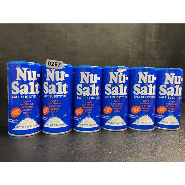 Lot of 6 Nu-Salt Sodium-Free Salt Substitute/Table Salt Alternative (85g) - New