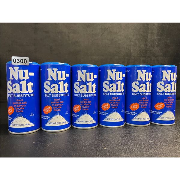 Lot of 6 Nu-Salt Sodium-Free Salt Substitute/Table Salt Alternative (85g) - New