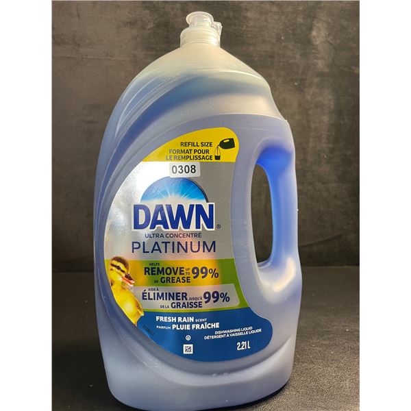 Dawn Platinum Dishwashing Liquid Refill Jug (2.21L) Fresh Rain Scent - New