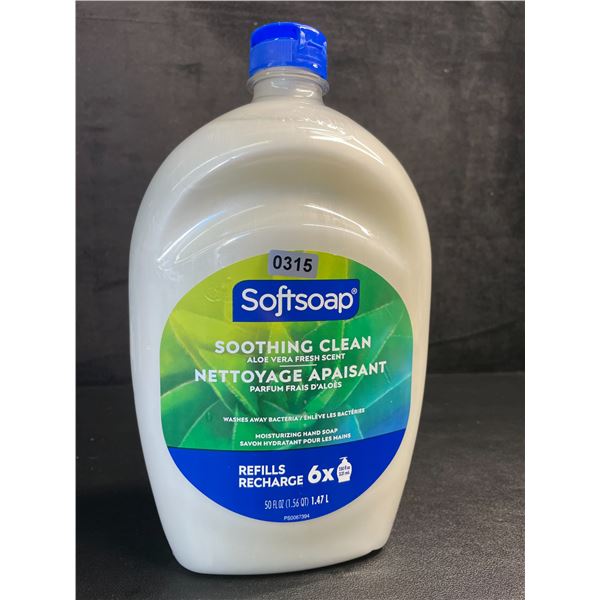 Softsoap Soothing Clean Moisturizing Hand Soap Refill Jug (1.47L) Aloe Vera Fresh Scent - New