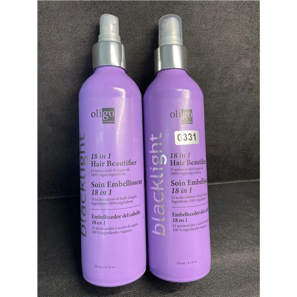 Lot of 2 Oligo Professionnel Blacklight 18-in-1 Hair Beautifier Sprays (250ml) - New