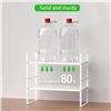 Image 5 : Expandable Cabinet Storage Shelf/Stackable Organizer Racks (2PCS) New in Box (*Assembly Req'd)