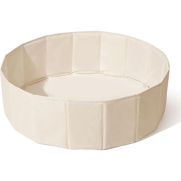 1 Foldable Ball Pit for Toddlers/Kids/Pets (40inch) with Storage Bag - Beige - New