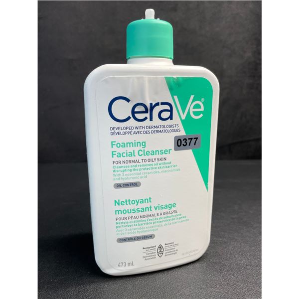 CeraVe Foaming Facial Cleanser (473ml) For Normal to Oily Skin - New (Broken Nozzle*)