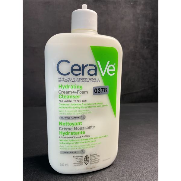 CeraVe Hydrating Cleam-To-Foam Cleanser (562ml) For Normal to Dry Skin - New (Broken Nozzle*)