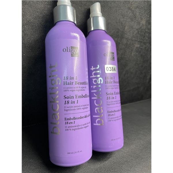 Lot of 2 Oligo Professionnel Blacklight 18-in-1 Hair Beautifier Sprays (250ml) - New