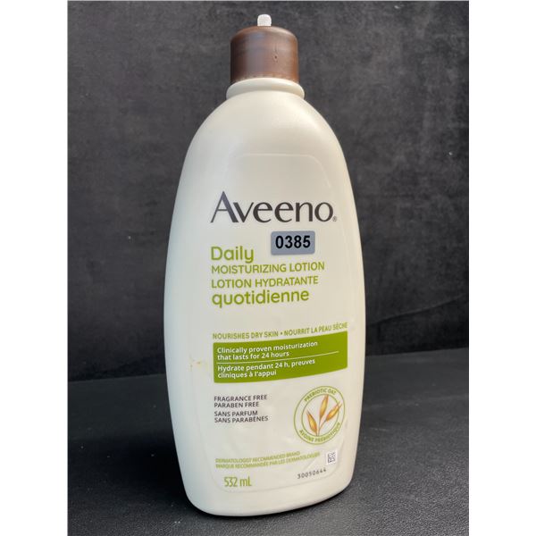 Aveeno Daily Moisturizing Lotion (532ml) Nourishes Dry Skin (Fragrance-Free) - New (Broken Nozzle*)