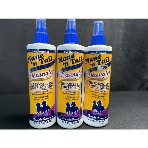 Lot of 3 Mane 'n Tail Hair Detangler (355ml) The Tangles and Knots Solution - New