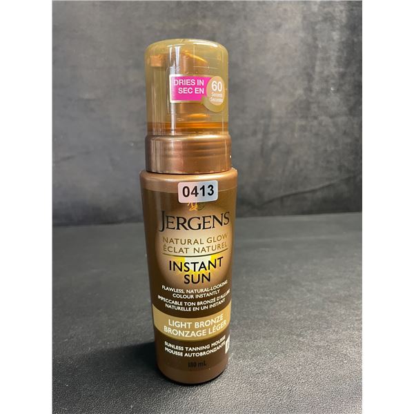 Jergen's Natural Glow Instant Sun Light Bronze Sunless Tanning Mousse (180ml) - New