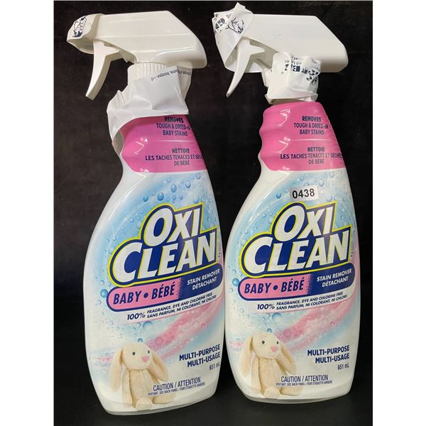 Lot of 2 OxiClean All-Purpose Baby Stain Remover Sprays (651ml) Fragrance-Free/Dye-Free - New