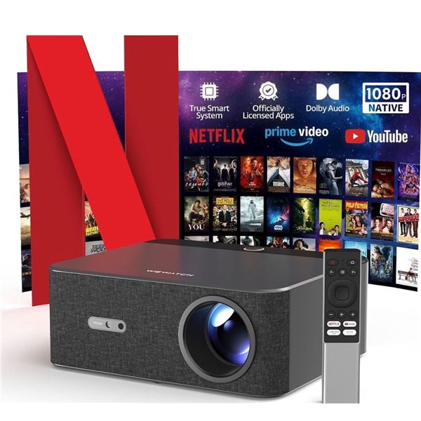 WeWatch WP01 Smart Projector with WiFi & Bluetooth - Full HD 1080P, 300" Large Projection - NEW