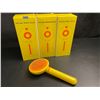 Image 1 : 3 Pet Hair Slicker Brushes - Easy One-Click Hair Remover Button - New