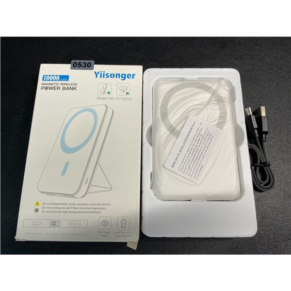 Yiisonger 10,000mAh Magnetic Wireless Power Bank - Brand New