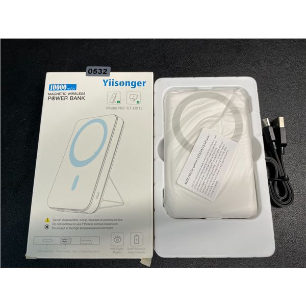Yiisonger 10,000mAh Magnetic Wireless Power Bank - Brand New