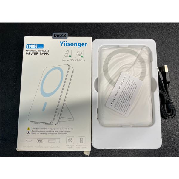 Yiisonger 10,000mAh Magnetic Wireless Power Bank - Brand New