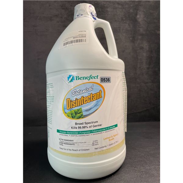 1 Gallon Jug of Benefect Botanical Disinfectant - Lemon & Spice Scent - New