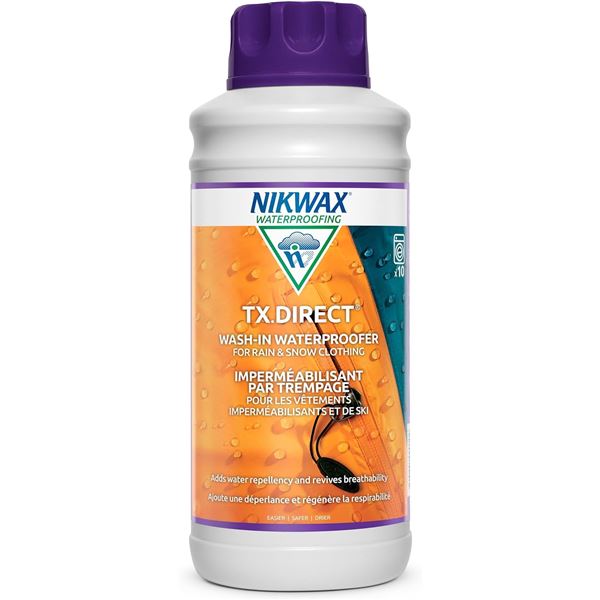 Nikwax TX.Direct Wash-In Waterproofer for Rain & Snow Clothing (1L) - New