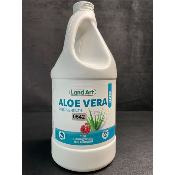 1.5L Jug of Land Art Aloe Vera Digestive Health Juice (Pomegranate) - New