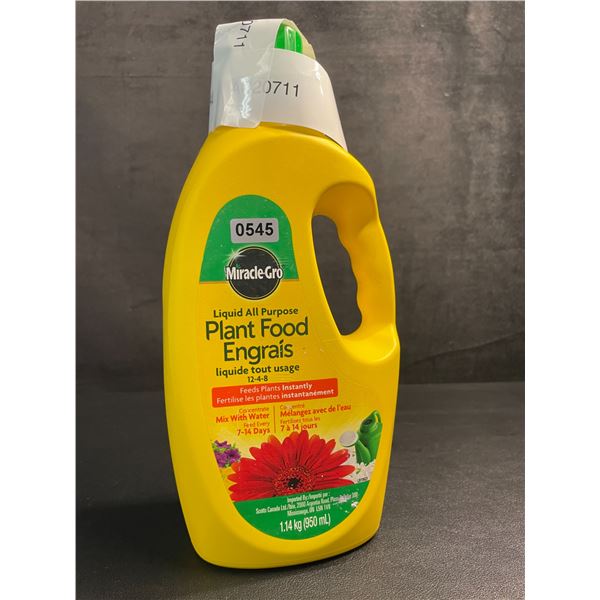 1 Jug of MiracleGro Liquid All-Purpose Plant Food (1.14kg) - New