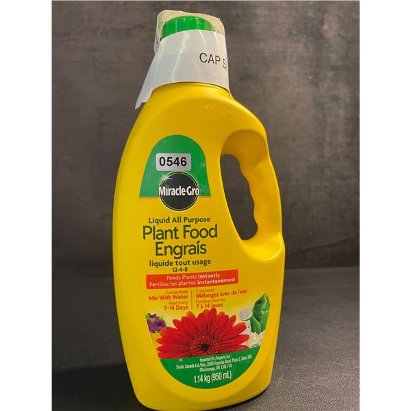 1 Jug of MiracleGro Liquid All-Purpose Plant Food (1.14kg) - New