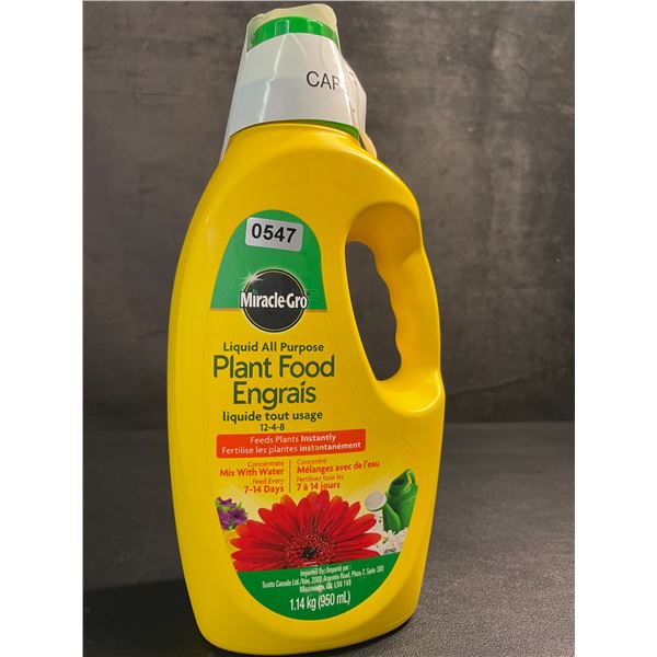 1 Jug of MiracleGro Liquid All-Purpose Plant Food (1.14kg) - New