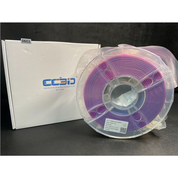 1 Roll of CC3D Matte PLA Dual-Color Blue/Rose 3D Printer Filament 1.75mm (1KG) New Sealed