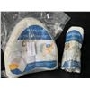 Image 7 : Lot of 2 Ergonomic Leg Pillows; Memory Foam Leg Pillows for Side Sleepers w/ Washable Covers - New