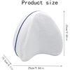 Image 4 : Lot of 2 Ergonomic Leg Pillows; Memory Foam Leg Pillows for Side Sleepers w/ Washable Covers - New