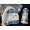 Image 7 : Lot of 2 Ergonomic Leg Pillows; Memory Foam Leg Pillows for Side Sleepers w/ Washable Covers - New