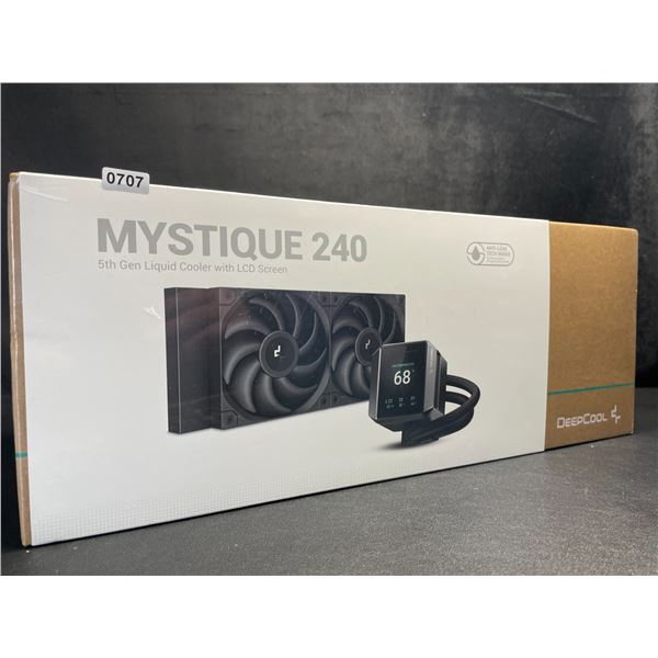 DeepCool Mystique 240 5th Gen Liquid CPU Cooler with LCD Screen for PC's - NEW SEALED!!