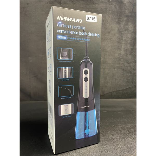 Insmart Portable Water Flosser Kit for Teeth Cleaning/Oral Irrigator - 300ml Tank, 4 Modes - New