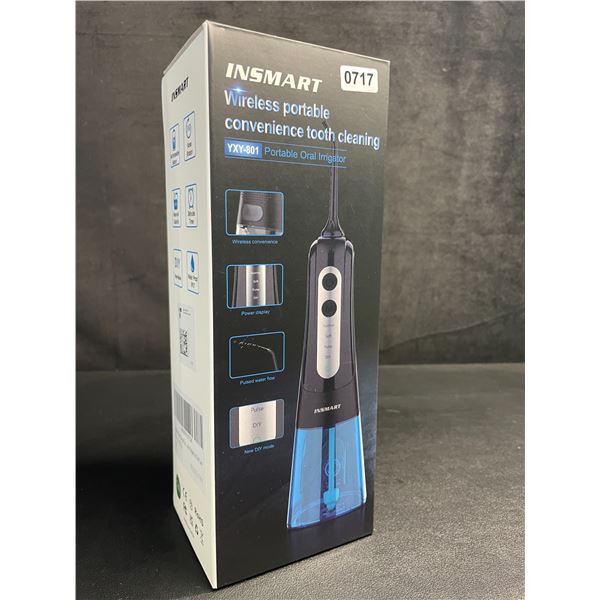 Insmart Portable Water Flosser Kit for Teeth Cleaning/Oral Irrigator - 300ml Tank, 4 Modes - New