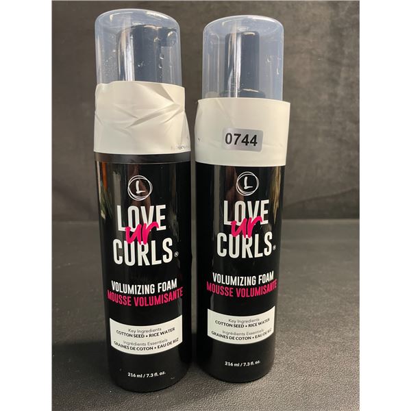 Lot of 2 LoveUrCurls Volumizing Hair Foam (216ml) - New
