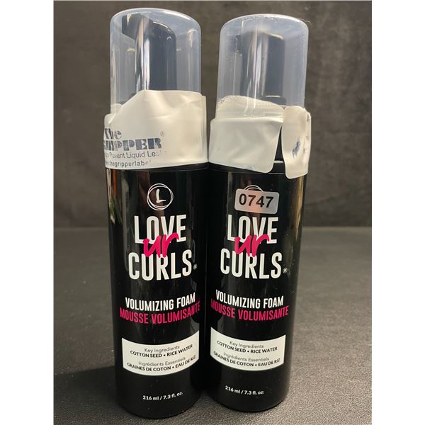 Lot of 2 LoveUrCurls Volumizing Hair Foam (216ml) - New