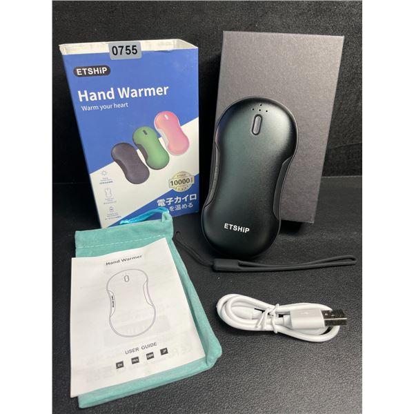 Portable Hand Warmer/Powerbank (10,000mAh) Up to 14hrs of Double-Sided Rapid Heating - New!