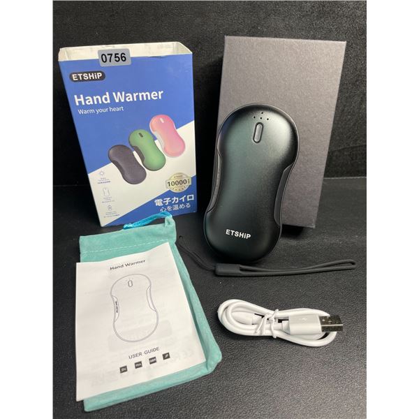 Portable Hand Warmer/Powerbank (10,000mAh) Up to 14hrs of Double-Sided Rapid Heating - New!