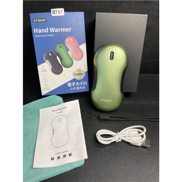 Portable Hand Warmer/Powerbank (10,000mAh) Up to 14hrs of Double-Sided Rapid Heating - New!