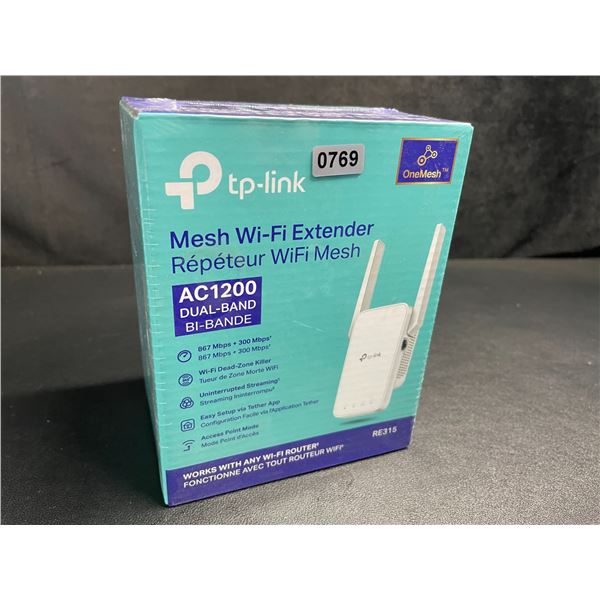 TP-Link AC1200 Mesh Wi-Fi Extender/WiFi Booster - Works with Any WiFi Router - New Sealed!