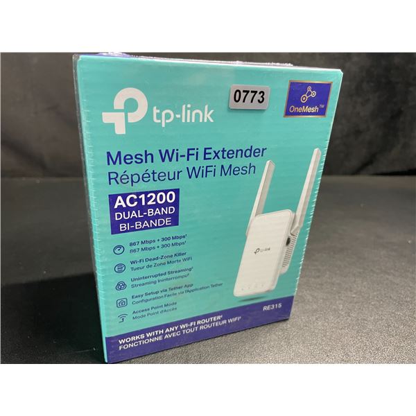 TP-Link AC1200 Mesh Wi-Fi Extender/WiFi Booster - Works with Any WiFi Router - New Sealed!