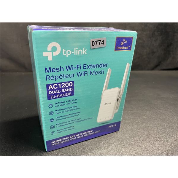 TP-Link AC1200 Mesh Wi-Fi Extender/WiFi Booster - Works with Any WiFi Router - New Sealed!